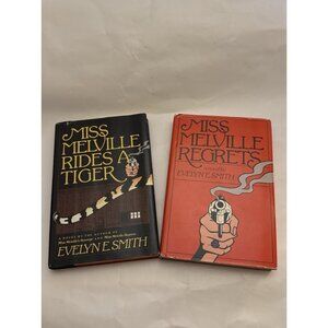 Evelyne Smith Miss Melville Regrets & Miss Melville Rides A Tiger HCDJ 1986-91